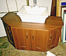 Ex-Showroom Display Walnut Finish VANITY UNIT + Fabulous Single Sink +Chrome Tap