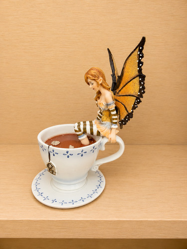 Monarch tea fairy figurine - fairy,