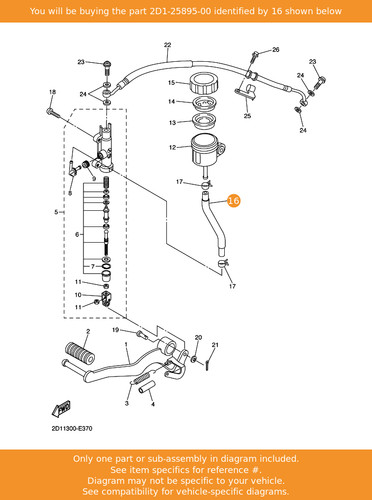 Yamaha hose reservoir - yamaha, hose,