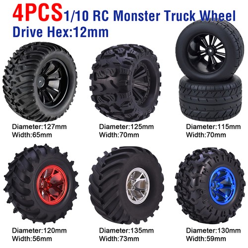 Wheels tyres 12mm drive hex - tyres,