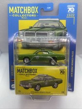 Matchbox Collectors 1978 Dodge Monaco Police 70 Years Green Diecast New Sealed