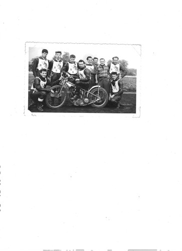 Speedway team photograph from