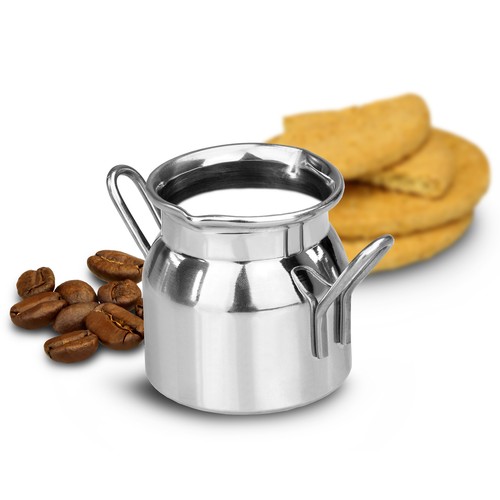 Stainless steel mini milk - steel,