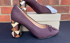 CLARKS NEW BURGUNDY AUBERGINE