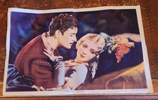 Picture Show poster supplement 1929 Ronald Colman/Vilma Banky Full Colour 17x11"