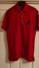 HONDA Motorbike Men's Red Polo Shirt Top Logo Size M Never Worn. Motorcycle 