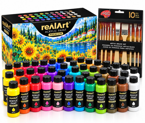 Colours acrylic paint - 48,
