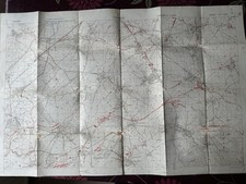 British WW1 Trench Map - 57c SW Aug 1918 - France ( Somme ) 