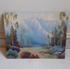 Vintage Oil Painting On Board