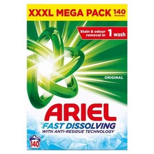 Ariel Actilift Fast Dissolving Deep Clean Fresh Fragrance Washing Powder 140Wash