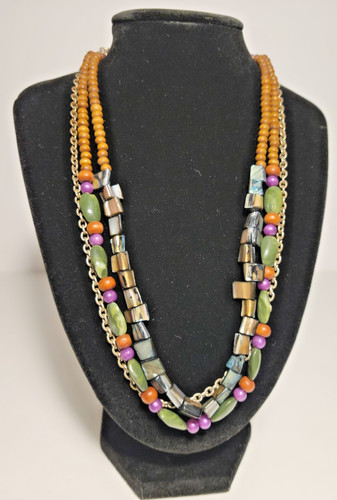 Multi strand beaded boho - beaded,