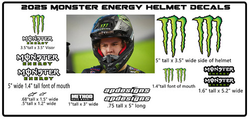 Monster energy helmet - energy, decals