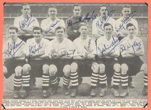 Luton town 1950 1951 rare - 1950-1951,