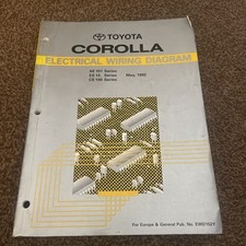 Toyota Corolla AE101 EE100 EE101 CE100 Electrical Wiring Diagram Manual MAY 1992