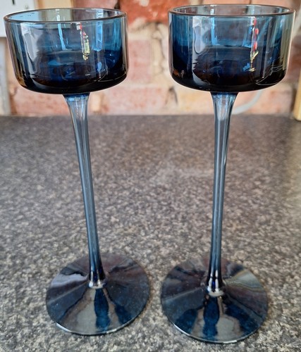 Wedgwood 70s blue glass - wedgwood,