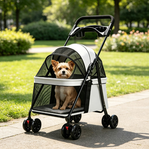 Wheel pet stroller - pet, stroller,single