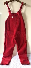 Lucy & Yak Red Cord Elastane/ Cotton Tapered Dungarees Sz Medium 30” 14 Guc