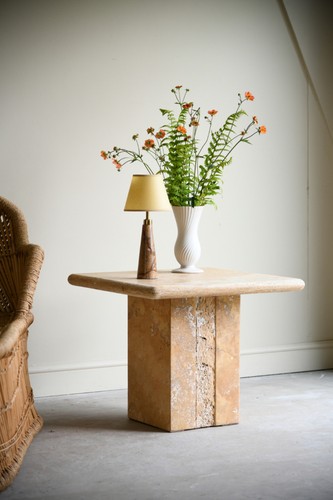 Square travertine coffee - travertine,