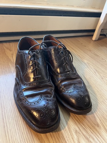 Alden shoes wing tip oxblood - alden,