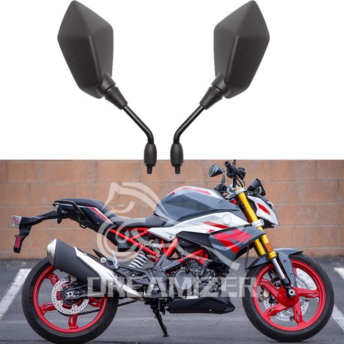 Black 10mm motorcycle rearview - black,