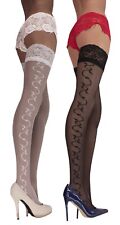 Lace Top Hold-ups Patterned
