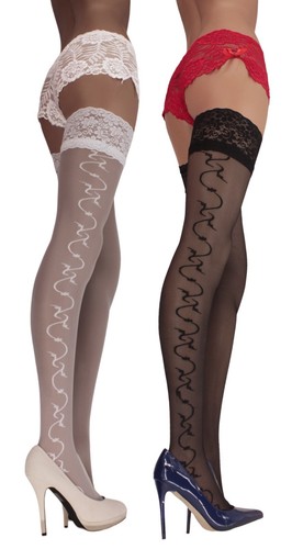 Lace top hold - lace, patterned