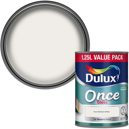 Dulux once gloss pure - gloss,