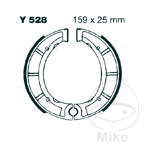 Brake shoes rear for yamaha - rear, yz