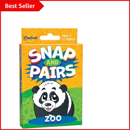 Portable snap pairs zoo card - +,