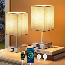 Bedside Lamps Set of 2, 3 Way