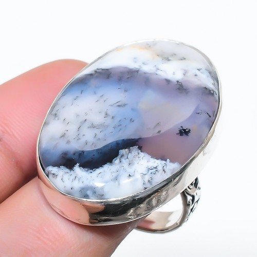 Natural dendrite opal gemstone - dendrite,