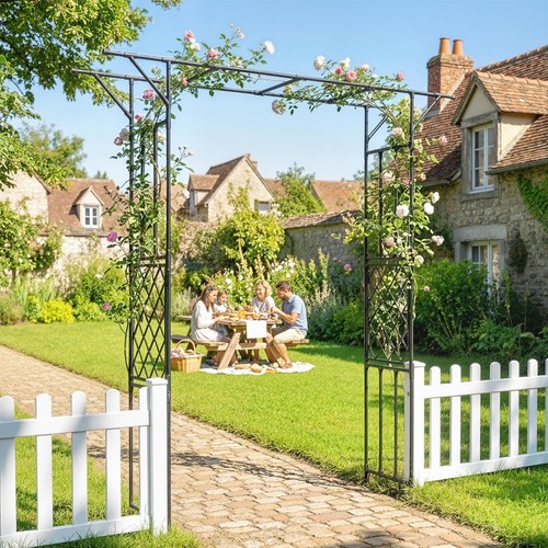 Garden arch coated steel - garden, pe-coated