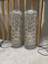 Next Table Lamps X2 Pair Diamanté Silver Plug In