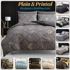 Zip Duvet Cover Set Reversible