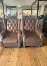Brown Leather Chesterfield