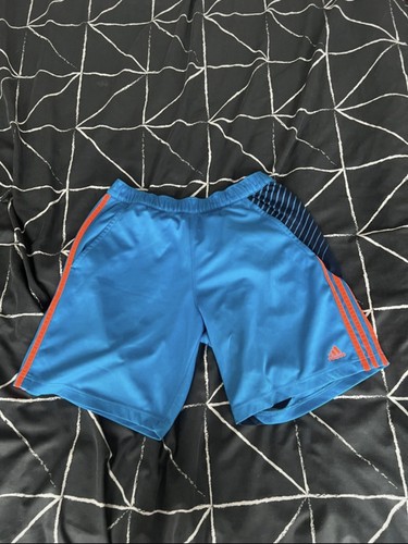 Adidas shorts blue and orange - blue,