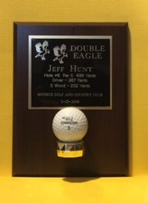 DOUBLE EAGLE GOLF TROPHY AWARD