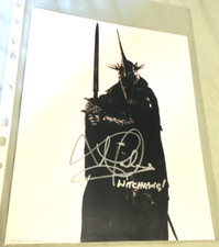 LAWRENCE MAKOARE HAND SIGNED 8X10 AUTOGRAPH COA MORGUL LORD WITCHKING LOTR 2000s
