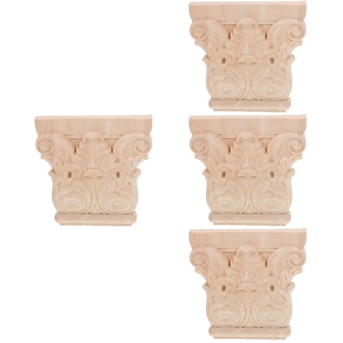 4pcs rustic wooden corbels - 4pcs,