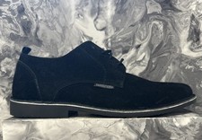 Lambretta Suede Desert Shoes Mens Black Size UK 10 EU 45 #REF254