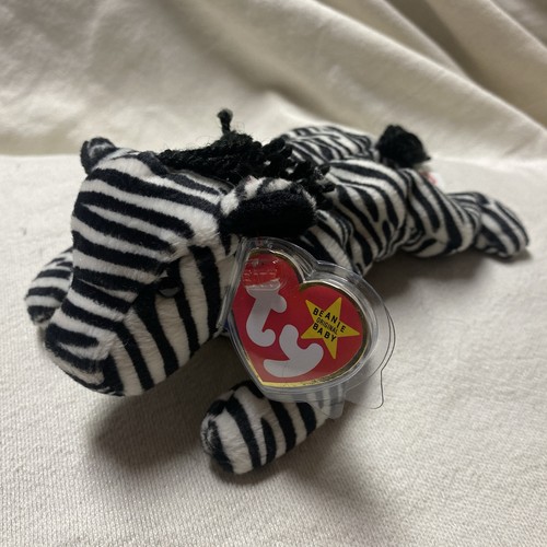 Ziggy zebra beanie baby - zebra,