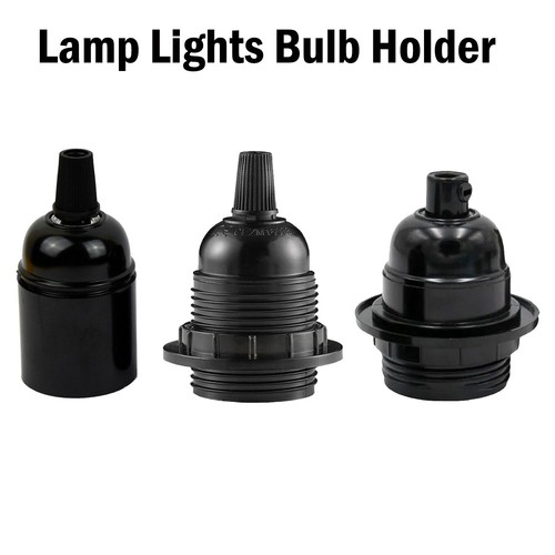 Lamp bulb holder black e27 - holder,
