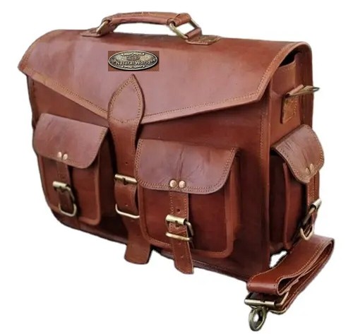 Men genuine briefcase new - men's,
