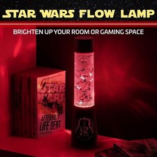 Star Wars Plastic Flow Lava Lamp Rocket Gaming Glitter Motion Kids Night Light
