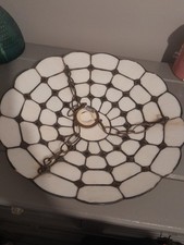 Vintage Shell Tiffany Style Uplighter Shade