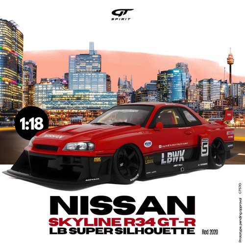 Spirit nissan skyline - gt, 1:18