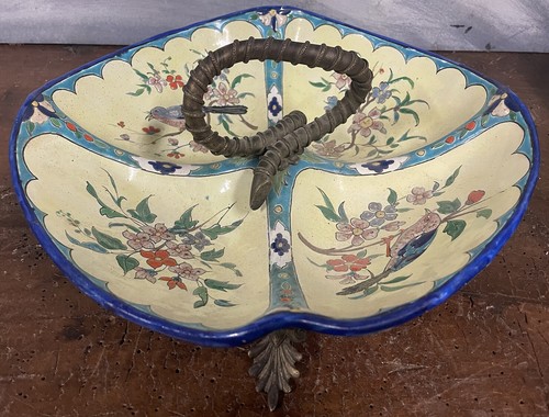 Longwy enamels old - , bordeaux