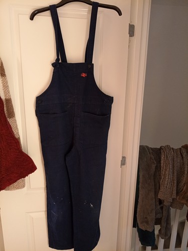 British rail overalls blue - british,
