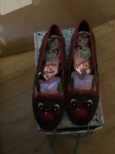 Irregular Choice Red Nose Roo Shoes Size 40 4u, Brown