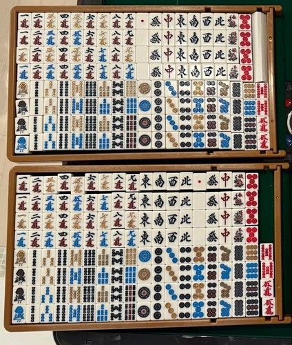 Aqua2 mahjong tiles 28mm - aqua2,